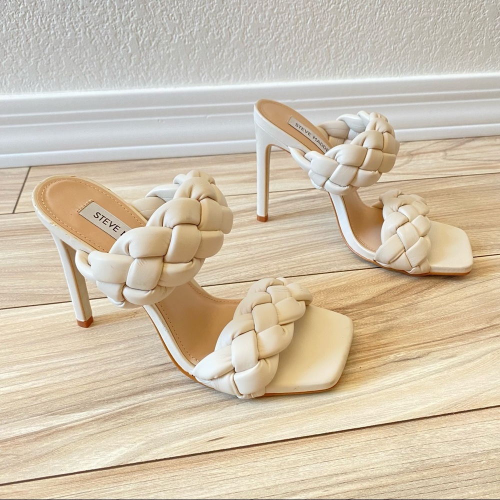 GORG Steve Madden Kenley Heel in Off White Size 7.5 but RUNS SMALL fits 6.5 - 7